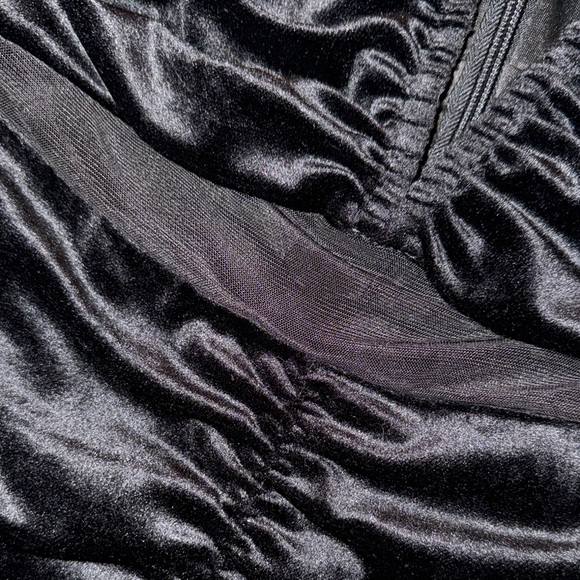 Black Ruched Pencil Midi Dress for Cocktail NWT - Picture 7 of 8